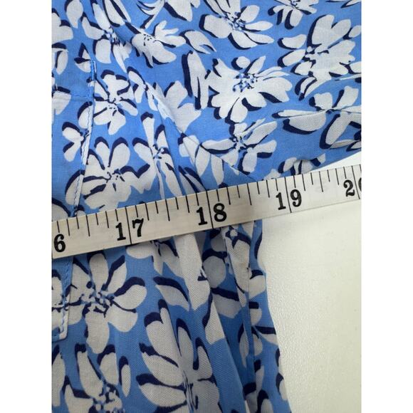 Lilly Pulitzer Natalie Coverup Lunar Blue Palm Beach Petals Sz XS MSRP 118.00 - Picture 13 of 16